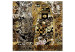 Canvas Light in Abstraction (1-piece) - golden motifs inspired by Klimt 144114