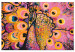 Paint by Number Kit Pink Peacock - Warm Colors, Decorative Bird and Hearts 144614 additionalThumb 3