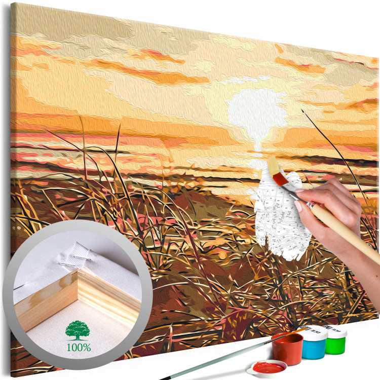 Paint by Number Kit Warm Breeze - Glittering Setting Sun Against the Sea 145214