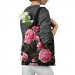 Shopping Bag Chinese peonies - floral motif in shades of pink on a dark background 147614 additionalThumb 3