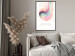 Poster Abstraction - Wave of Pastel Stripes With a Description on a White Background 149714 additionalThumb 13