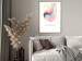 Poster Abstraction - Wave of Pastel Stripes With a Description on a White Background 149714 additionalThumb 15