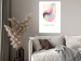 Poster Abstraction - Wave of Pastel Stripes With a Description on a White Background 149714 additionalThumb 12