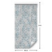 Modern Wallpaper Pattern - Blue, Slightly Blurred Pattern With a Flower Motif on a Gray Background 149914 additionalThumb 2