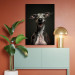 Canvas Print AI Greyhound Dog - Portrait of a Wide Smiling Animal - Vertical 150214 additionalThumb 3