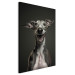 Canvas Print AI Greyhound Dog - Portrait of a Wide Smiling Animal - Vertical 150214 additionalThumb 2