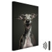 Canvas Print AI Greyhound Dog - Portrait of a Wide Smiling Animal - Vertical 150214 additionalThumb 8