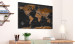Large canvas print Brown World Map (PL) [Large Format] 150914 additionalThumb 5