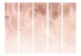 Room Divider Pastel Plants - Fluffy Flowers in Boho Style on a Pink Background II [Room Dividers] 151414 additionalThumb 3