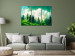 Canvas Print Mountain Landscape - Trees on a Mountainside Painted in Watercolor 151814 additionalThumb 3