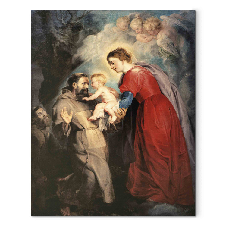 Reproduction Painting Der hl. Franziskus empfängt das Jesuskind 156814