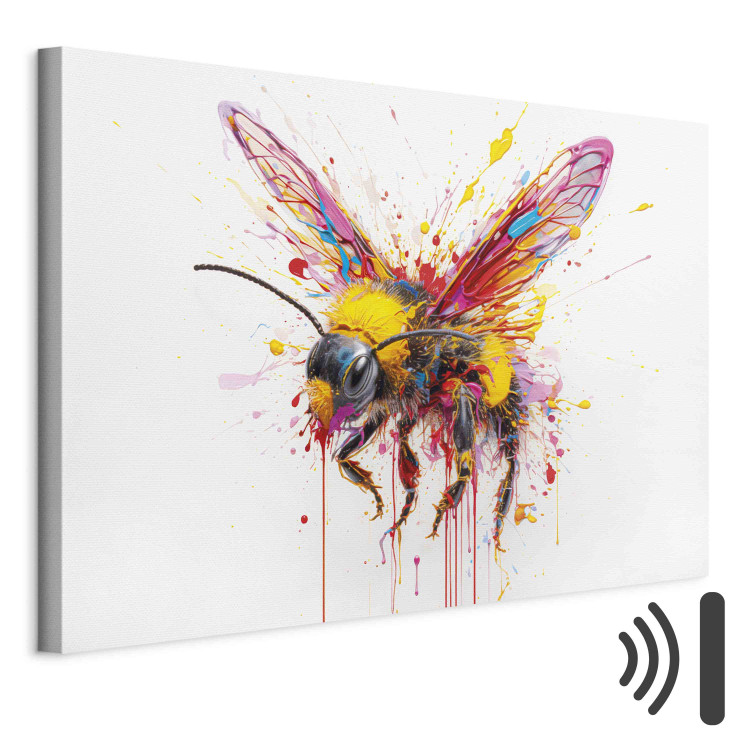Canvas Collectable Bee - Colorful and Painterly Insect on a White Background 159514 additionalImage 8