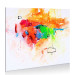 Canvas Print Passion (1-piece) - Abstraction with a colourful motif on a white background 48414 additionalThumb 2