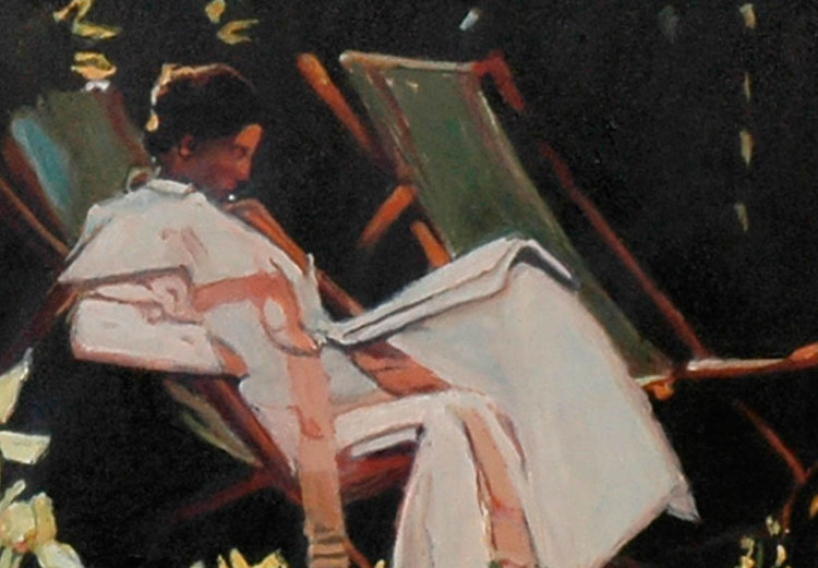 Canvas Art Print Marie Kroyer in a deckchair 49914 additionalImage 3
