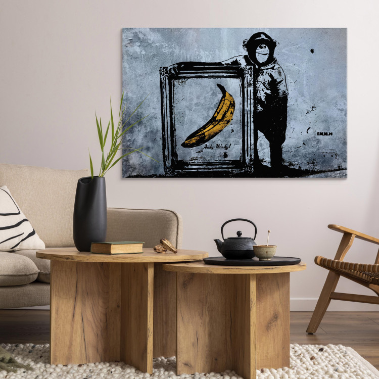 Canvas Print Inspired by Banksy 58914 additionalImage 3