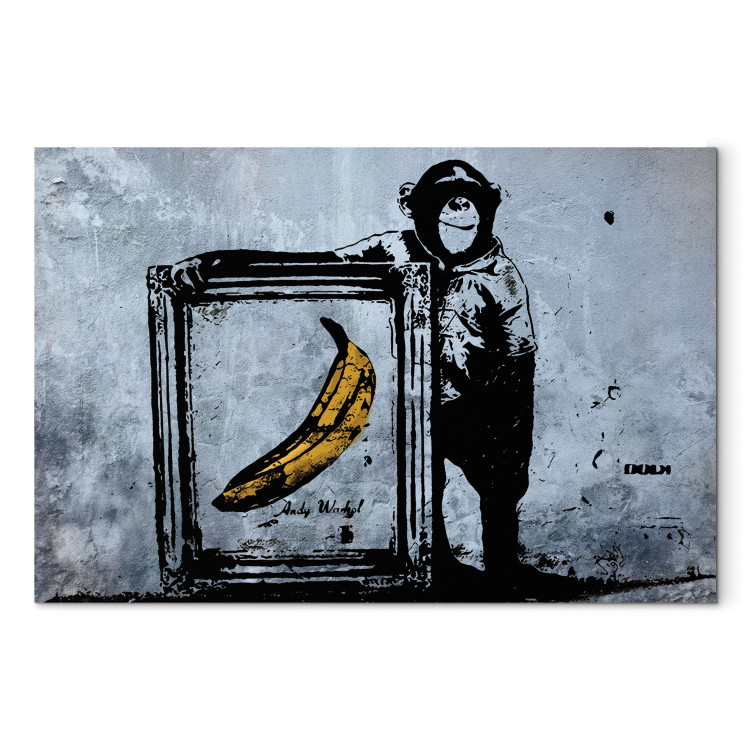 Canvas Print Inspired by Banksy 58914