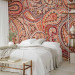 Wall Mural Oriental Note - Background with Mix of Colorful Ornaments in Retro Style 60814 additionalThumb 2