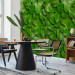 Wall Mural Breath of nature - uniform background in a pattern of stacked green tree leaves 64414 additionalThumb 7