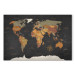 Canvas World Map: Secrets of the Earth 91914