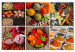 Canvas Art Print Colorful Kitchen - Still Life with Bell Pepper and Kitchen Spices 98114