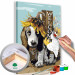 Paint by Number Kit Dog and Sunflowers 107524