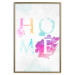 Wall Poster Rainbow Home - colorful English text "home" on a light blue sky background 114424 additionalThumb 16