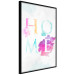 Wall Poster Rainbow Home - colorful English text "home" on a light blue sky background 114424 additionalThumb 10
