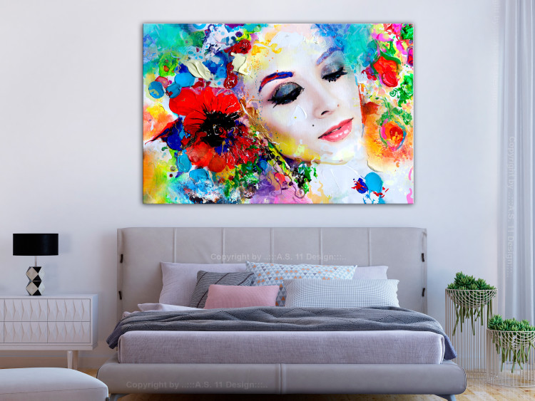 Canvas Art Print Colourful Thoughts (1 Part) Wide 114524 additionalImage 3