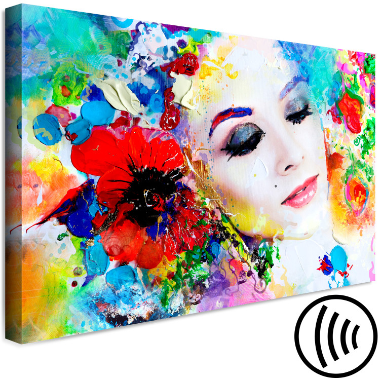 Canvas Art Print Colourful Thoughts (1 Part) Wide 114524 additionalImage 6