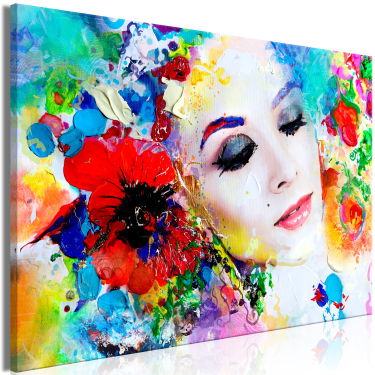 Canvas Art Print Colourful Thoughts (1 Part) Wide 114524 additionalImage 2