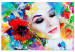 Canvas Art Print Colourful Thoughts (1 Part) Wide 114524