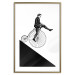 Wall Poster Cyclist - black and white composition with a man on a unicycle 115024 additionalThumb 16