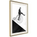 Wall Poster Cyclist - black and white composition with a man on a unicycle 115024 additionalThumb 3