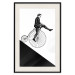 Wall Poster Cyclist - black and white composition with a man on a unicycle 115024 additionalThumb 18
