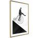 Wall Poster Cyclist - black and white composition with a man on a unicycle 115024 additionalThumb 6