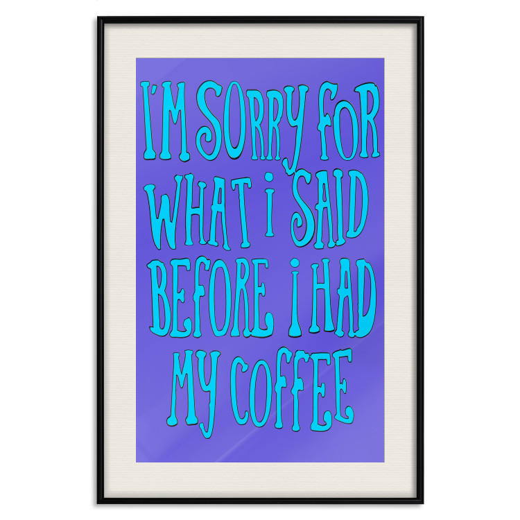 Poster I'm sorry for what I said - English texts on a purple background 116424 additionalImage 25