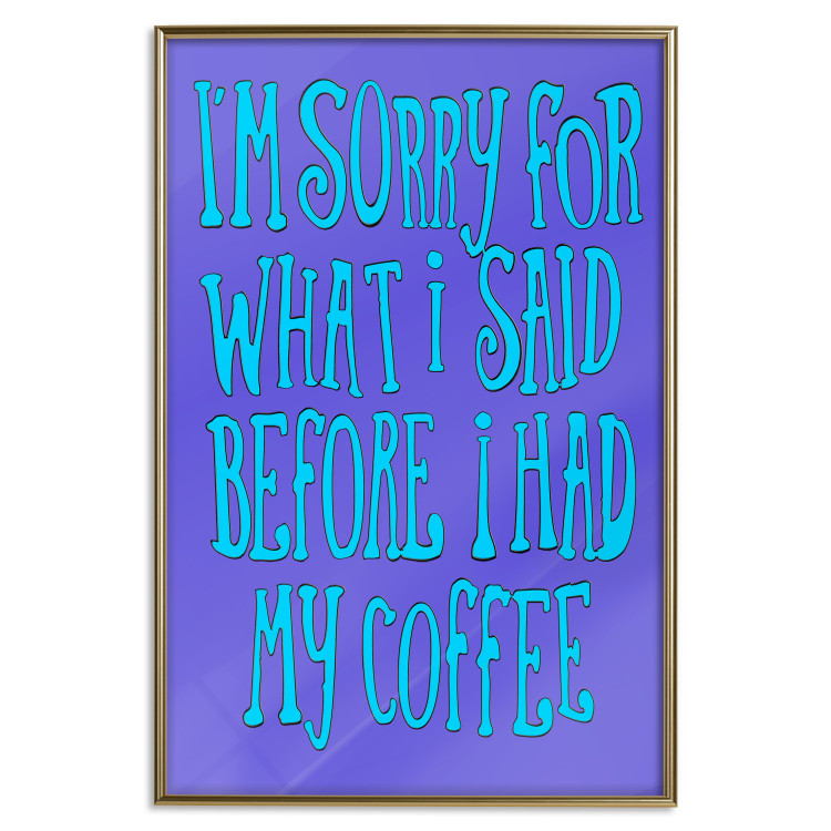Poster I'm sorry for what I said - English texts on a purple background 116424 additionalImage 20
