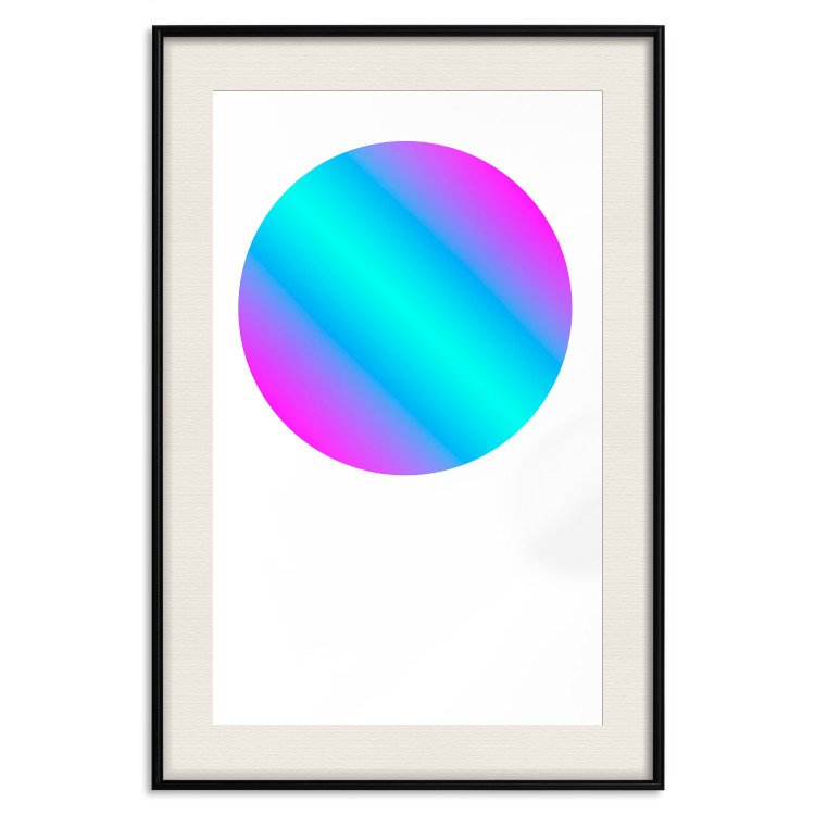 Poster Gradient in a Circle - geometric multicolored composition on white background 117624 additionalImage 18