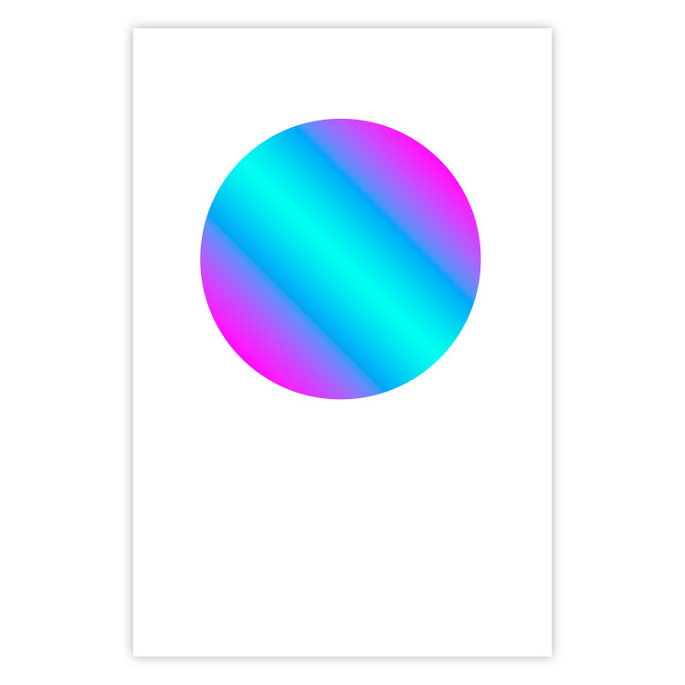 Poster Gradient in a Circle - geometric multicolored composition on white background 117624 additionalImage 19