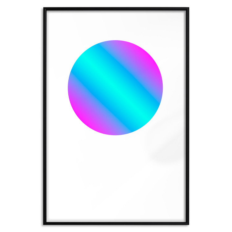 Poster Gradient in a Circle - geometric multicolored composition on white background 117624 additionalImage 17