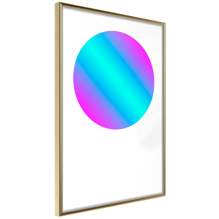 Poster Gradient in a Circle - geometric multicolored composition on white background 117624 additionalImage 12