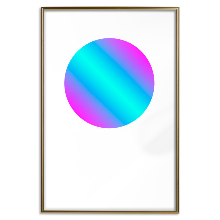 Poster Gradient in a Circle - geometric multicolored composition on white background 117624 additionalImage 14
