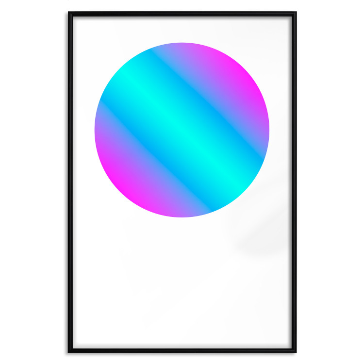 Poster Gradient in a Circle - geometric multicolored composition on white background 117624 additionalImage 18