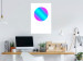 Poster Gradient in a Circle - geometric multicolored composition on white background 117624 additionalThumb 2