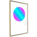Poster Gradient in a Circle - geometric multicolored composition on white background 117624 additionalThumb 6