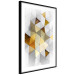 Wall Poster Gold for the Brave - unique abstraction in 3D geometric figures 118524 additionalThumb 10