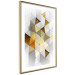 Wall Poster Gold for the Brave - unique abstraction in 3D geometric figures 118524 additionalThumb 5