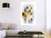 Wall Poster Gold for the Brave - unique abstraction in 3D geometric figures 118524 additionalThumb 4