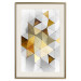 Wall Poster Gold for the Brave - unique abstraction in 3D geometric figures 118524 additionalThumb 19