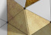 Wall Poster Gold for the Brave - unique abstraction in 3D geometric figures 118524 additionalThumb 8